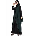 Shrug abaya- black-green Shrug abaya- black-green